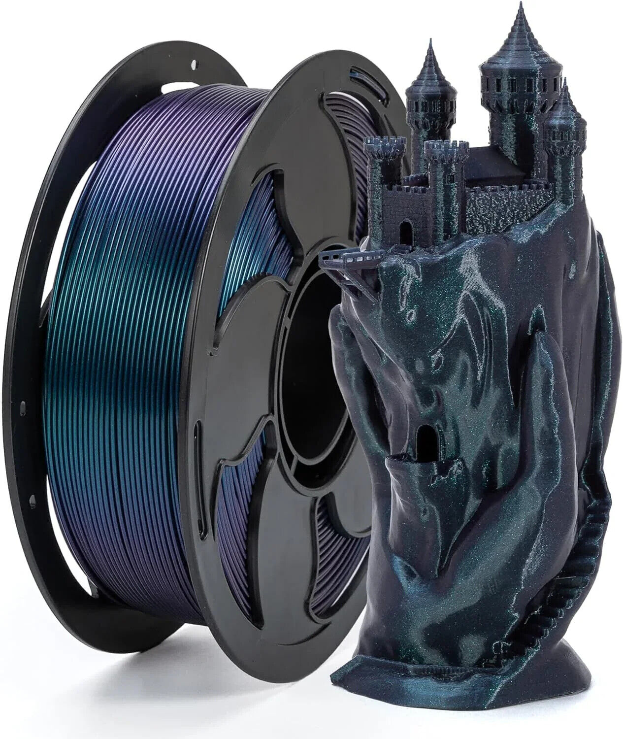 PLA Filament 1,75mm 3D Drucker Farbwechsel Glänzend 1kg/250g Spule 3D Drucker