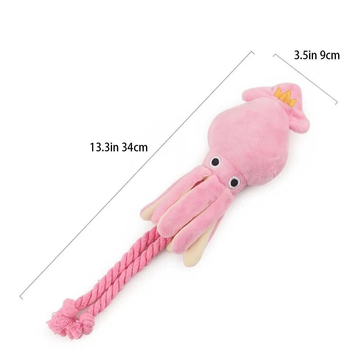 Oktupus Plüschtier Kuscheltier Pink für Kinder und Haustiere Geschenk