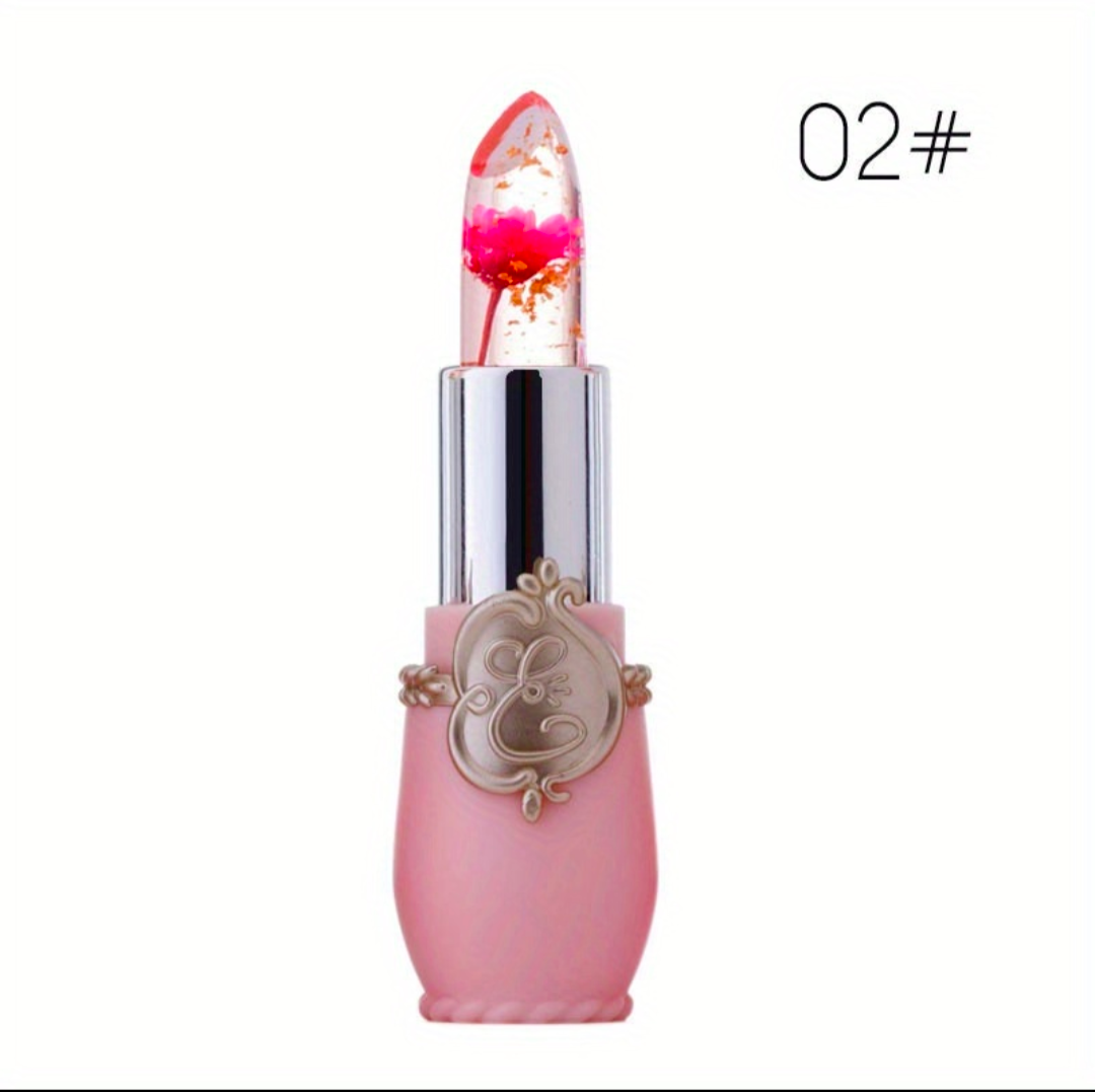 Lippenstift mit Blume mehrfarbig Feuchtigkeit Stift Mädchen