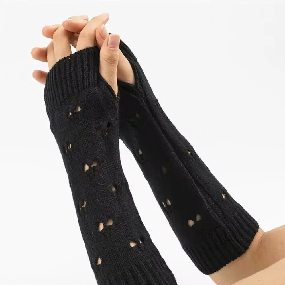 HABO 30 Cm Fingerlose Handschuhe Hand Stulpen Frauen Winter Warm Gestrickt Korea