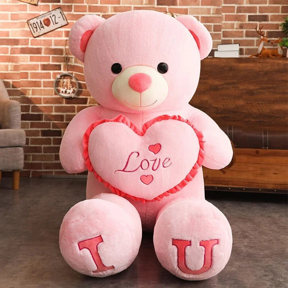 HABO 80/100Cm Großer Plüsch Teddybär Kuscheltier Stofftier Bär süß Weihnachten