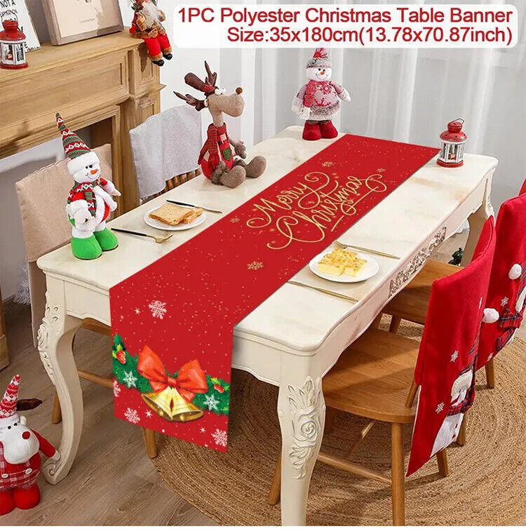 Tischdecke Weihnachten Tisch Läufer Dekoration Christmas Tischbezug Tischdeko