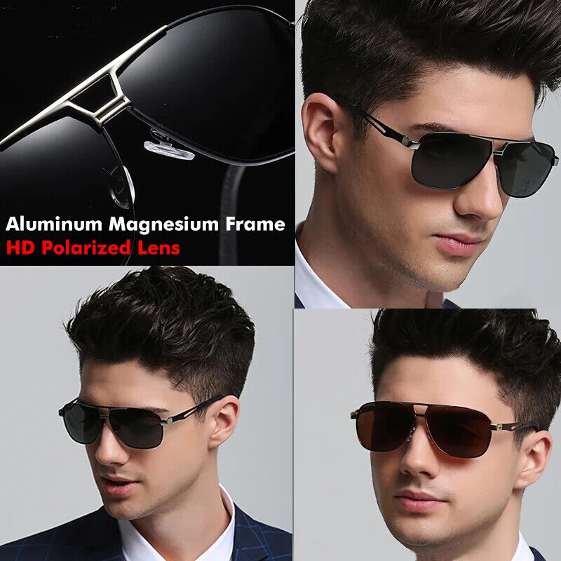 Piloten Brille Herren-Sonnenbrille Uv-Schutz Business Casual Sonnenbrille