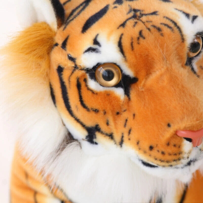 HABO 120cm Tiger Plüschtier Liegend Kuscheltier Riesig Geschenk Realistisch Kind