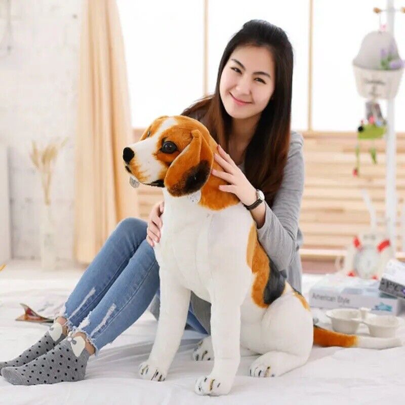 Hund Plüschtier 90cm Riesig Groß Stofftier Kinder Geschenk Deko