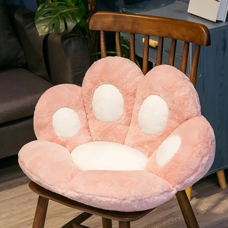 HABO 70cm Katze Hunde Pfote Plüsch Stuhl Kissen Dekoration Kuscheltier Weich